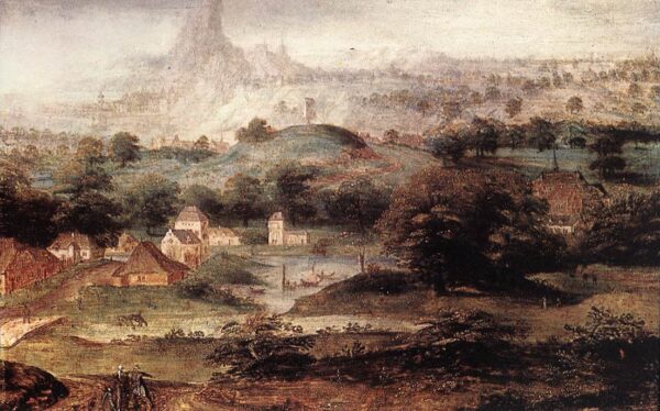 Landscape with the Banishment of Hagar by Henri Met de Bles, hand-painted oil painting reproduction