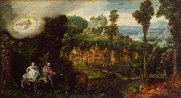 Landscape with the Flight into Egypt by Henri Met de Bles, hand-painted oil painting reproduction