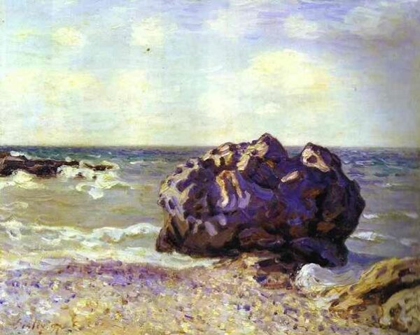 Langland Bay by Alfred Sisley, hand-painted oil painting reproduction