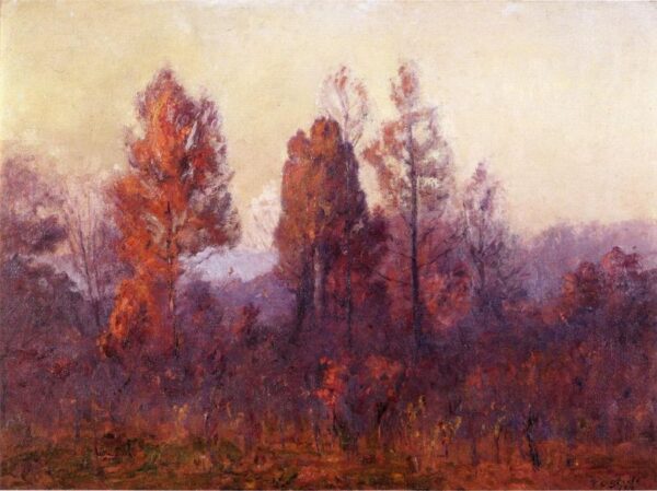 Last Hour of the Day by Theodore Clement Steele, hand-painted oil painting reproduction