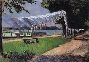 Laundry Drying by Gustave Caillebotte, hand-painted oil painting reproduction