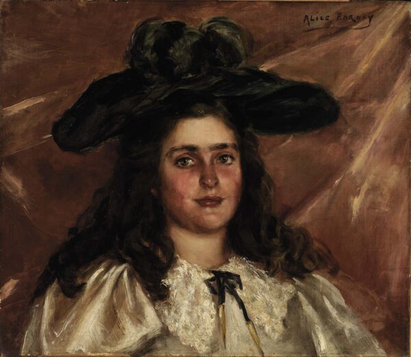 Laura Alice in Big Hat by Alice Pike Barney, hand-painted oil painting reproduction