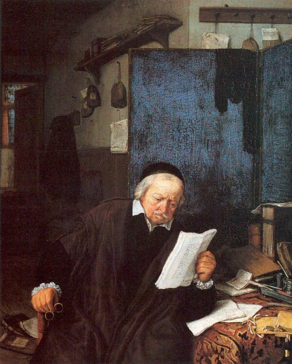 Lawyer In His Study by Adriaen van Ostade, hand-painted oil painting reproduction