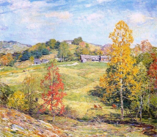 Le Sillon by Willard Metcalf, hand-painted oil painting reproduction