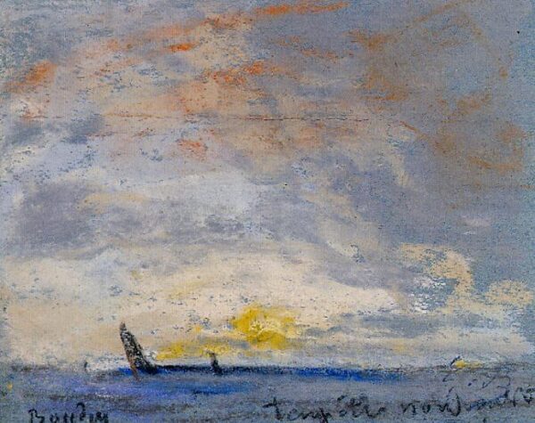 Le Treport by Eugène Louis Boudin, hand-painted oil painting reproduction
