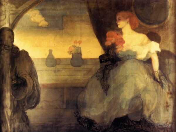 Le premier bal by Charles Conder, hand-painted oil painting reproduction