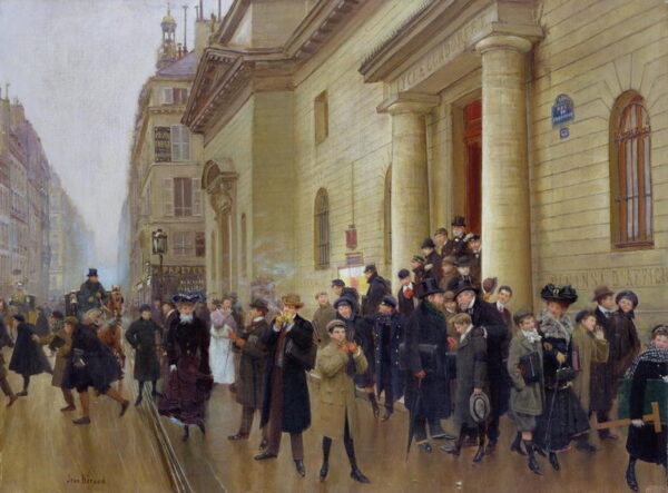 Leaving the Lycee Condorcet 1903 by Jean Béraud, hand-painted oil painting reproduction