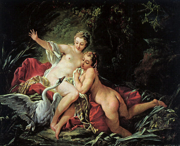 Leda And The Swan by François Boucher, hand-painted oil painting reproduction