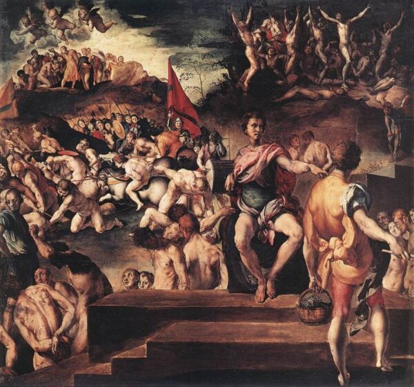 Martyrdom of Saint Maurice and the Theban Legion by Jacopo Pontormo, hand-painted oil painting reproduction
