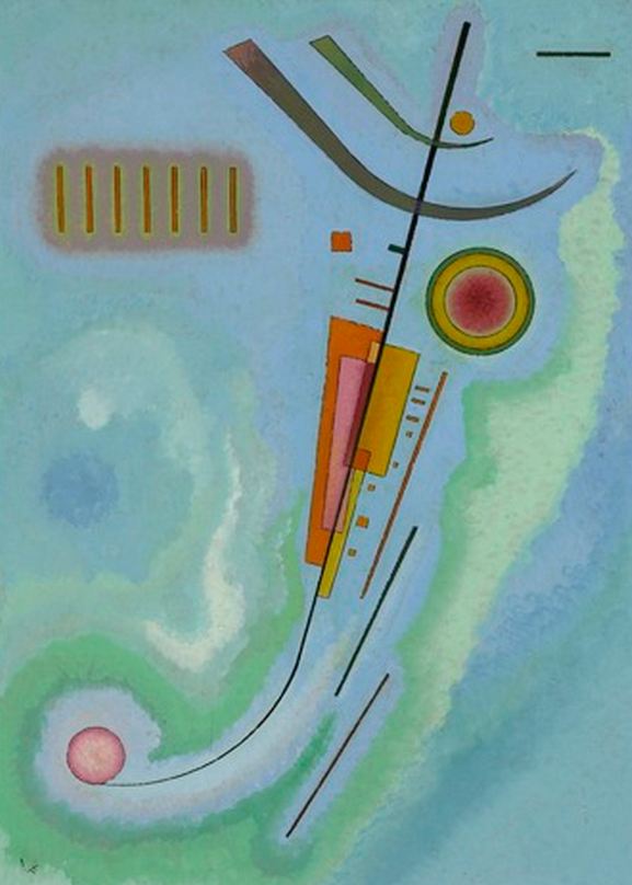 Leichtes by Wassily Kandinsky, hand-painted oil reproduction
