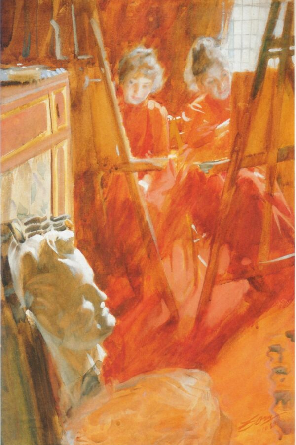 Les Demoiselles Schwartz by Anders Zorn, hand-painted oil painting reproduction