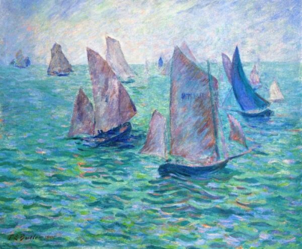 Les Regates by Theodore Earl Butler, hand-painted oil painting reproduction