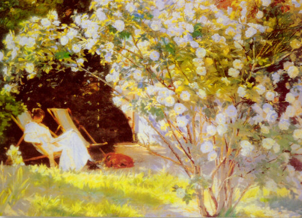 Les Roses by Peder Severin Krøyer, hand-painted oil painting reproduction