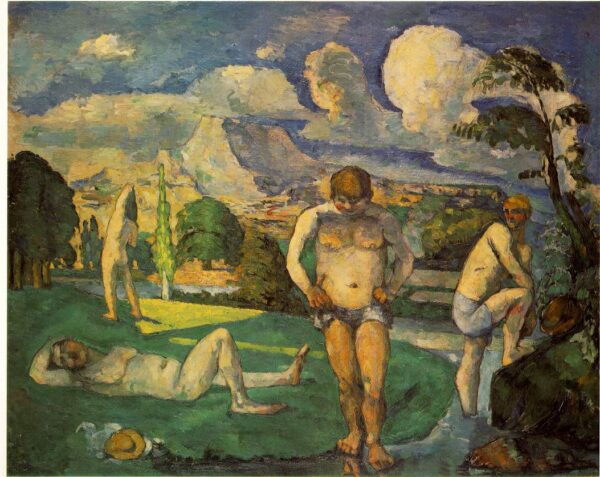 Les baigneurs au repos by Paul Cézanne, hand-painted oil painting reproduction