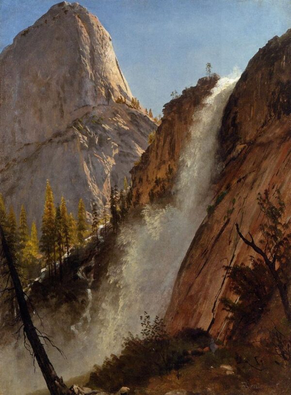 Liberty Cam, Yosemite by Albert Bierstadt, hand-painted oil painting reproduction