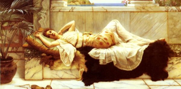Liegende by John William Godward, hand-painted oil painting reproduction
