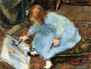 Lies the Artists Daughter Painting by Floris Arntzenius, hand-painted oil painting reproduction