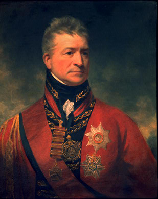 Lieutenant-General Sir Thomas Picton by Sir William Beechey, hand-painted oil reproduction