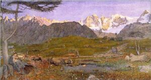 Life by Giovanni Segantini, hand-painted oil painting reproduction