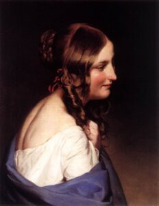 Likeness of a Girl by Friedrich von Amerling, hand-painted oil painting reproduction