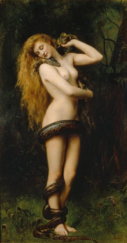 Lilith by John Collier, hand-painted oil reproduction