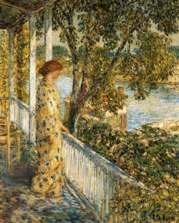 Listening to the Orchard Oriole by Frederick Childe Hassam, hand-painted oil painting reproduction