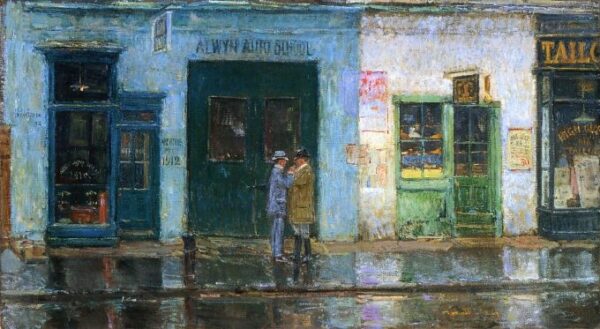 Little Cobbler’s Shop by Frederick Childe Hassam, hand-painted oil painting reproduction