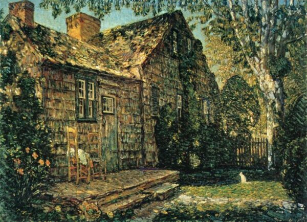 Little Old Cottage, Egypt Lane, East Hampton by Frederick Childe Hassam, hand-painted oil painting reproduction