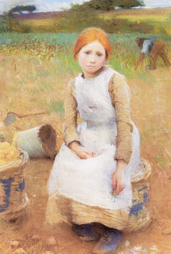 Little Rose by George Clausen, hand-painted oil painting reproduction
