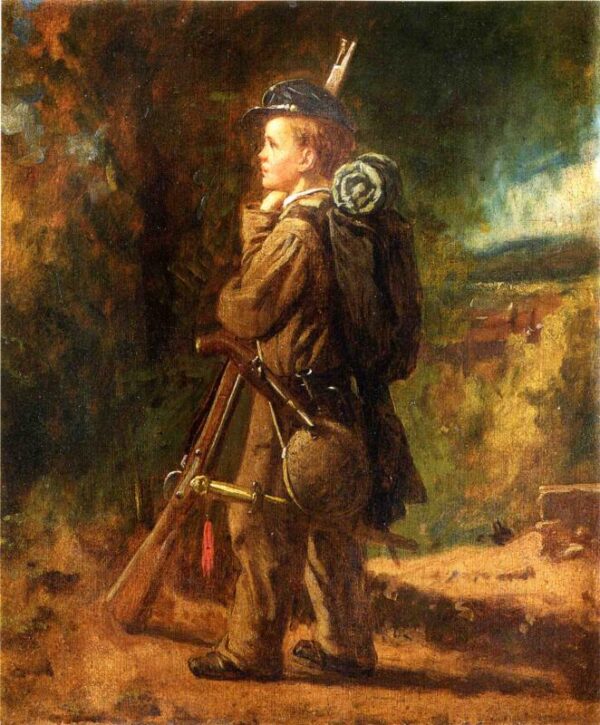 Little Soldier by Eastman Johnson, hand-painted oil painting reproduction