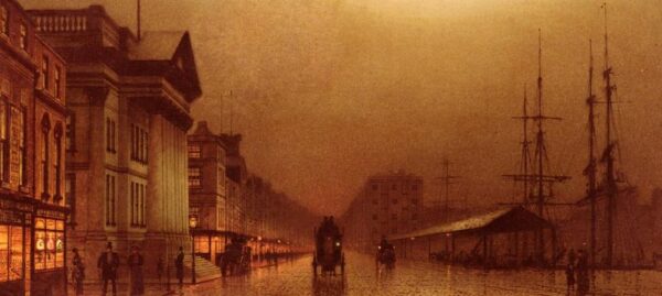 Liverpool Customs House by John Atkinson Grimshaw, hand-painted oil painting reproduction