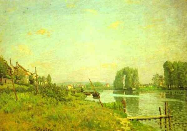 L’lle Saint Denis by Alfred Sisley, hand-painted oil painting reproduction