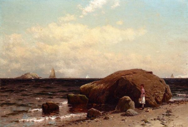 Looking out to Sea b by Alfred Thompson Bricher, hand-painted oil painting reproduction