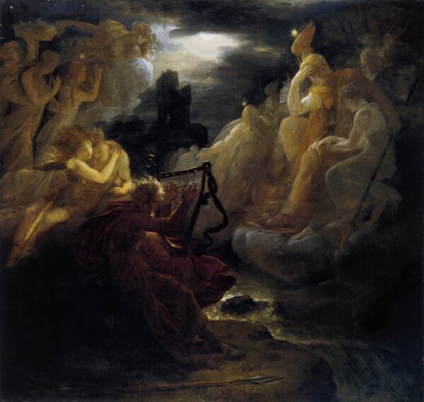 Ossian Awakening the Spirits on the Banks of the Lora by François Gérard, hand-painted oil painting reproduction