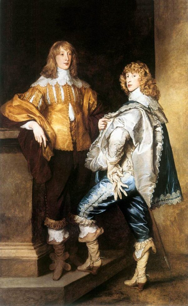 Lord John and Lord Bernard Stuart by Sir Anthony van Dyck, hand-painted oil painting reproduction
