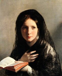 Lost in Dreams by Friedrich von Amerling, hand-painted oil painting reproduction