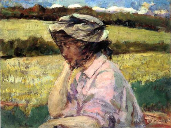 Lost in Thought by Carroll Beckwith, hand-painted oil painting reproduction