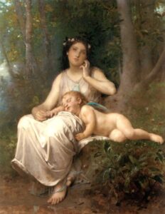 Love and Innocence by Leon Bazile Perrault, hand-painted oil painting reproduction