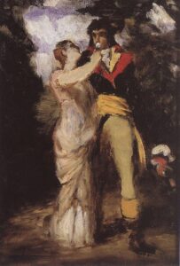Lovers by Pál Szinyei Merse, hand-painted oil painting reproduction