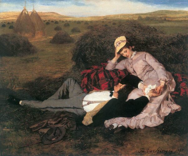 Lovers II by Pál Szinyei Merse, hand-painted oil painting reproduction