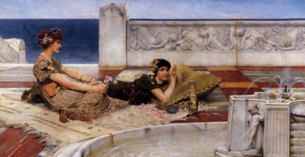 Loves Votaries by Lawrence Alma-Tadema, hand-painted oil painting reproduction