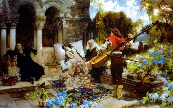 Lovesick by Francisco Pradilla Ortiz, hand-painted oil painting reproduction