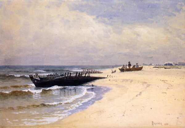 Low Tide by Alfred Thompson Bricher, hand-painted oil painting reproduction