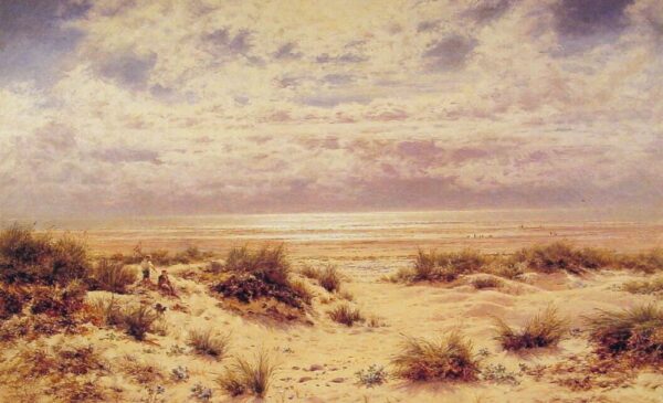 Low Tide on the South Coast by Benjamin Williams Leader, hand-painted oil painting reproduction