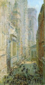 Lower Manhattan by Frederick Childe Hassam, hand-painted oil painting reproduction