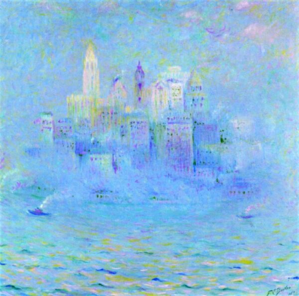 Lower Manhattan by Theodore Earl Butler, hand-painted oil painting reproduction