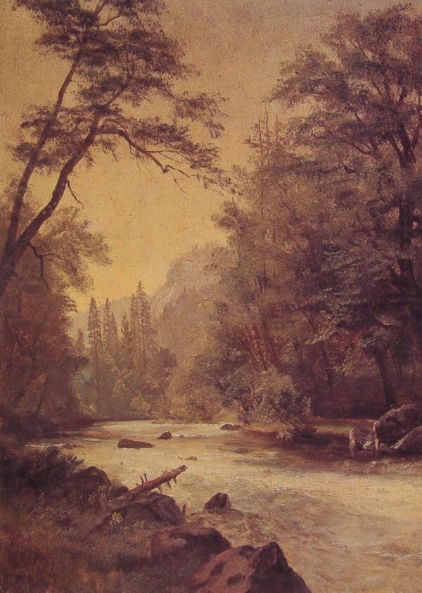 Lower Yosemite Valley by Albert Bierstadt, hand-painted oil painting reproduction