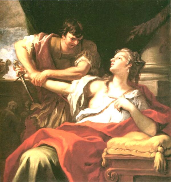 Lucretia by Sebastiano Ricci, hand-painted oil painting reproduction