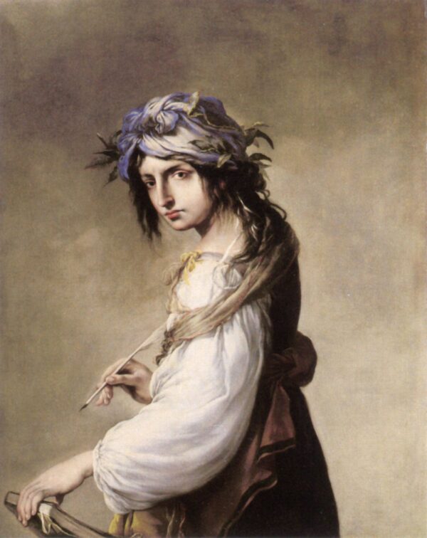 Lucrezia as Poetry by Salvator Rosa, hand-painted oil painting reproduction