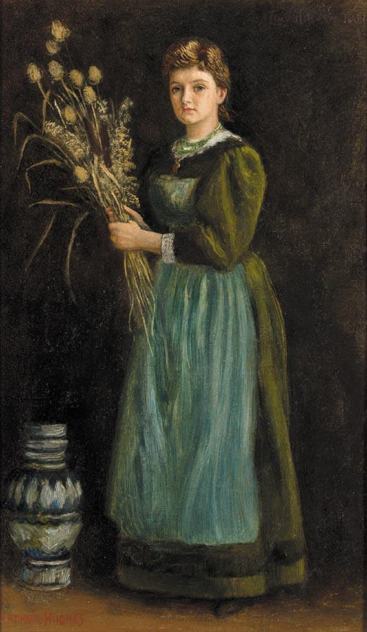 Lucy Hill by Arthur Hughes, hand-painted oil reproduction